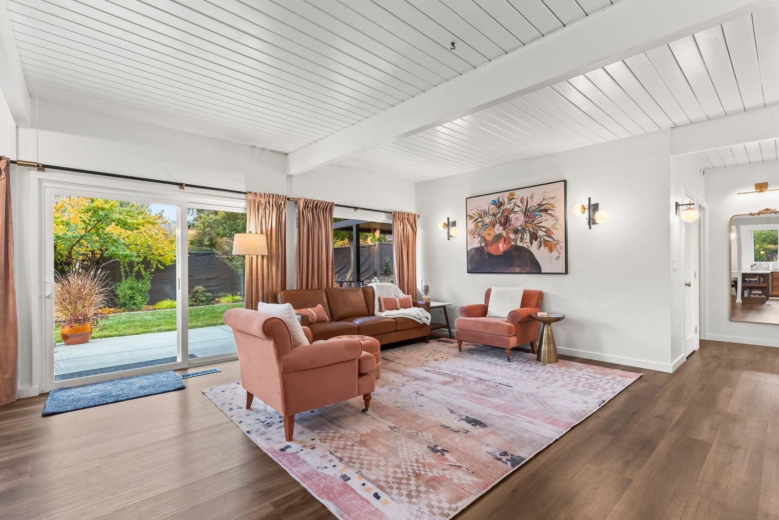 Finished Wyman Drive living area and open kitchen